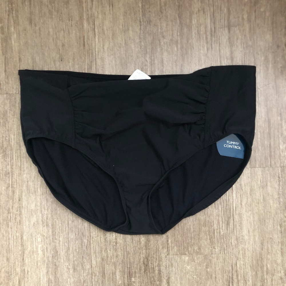 Women’s Plus Size Shape Solvers Black Bikini Bottom